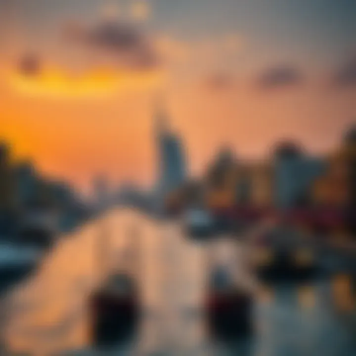 Magnificent Exploring the Allure of Dubai Creek at Sunset