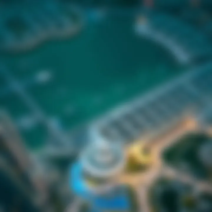 Aerial view of a luxury real estate project in Dubai