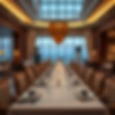 Culinary Excellence and Elegance Elegant dining setting at the resort