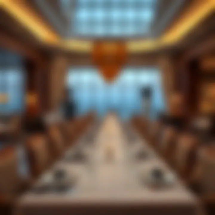 Culinary Excellence and Elegance Elegant dining setting at the resort