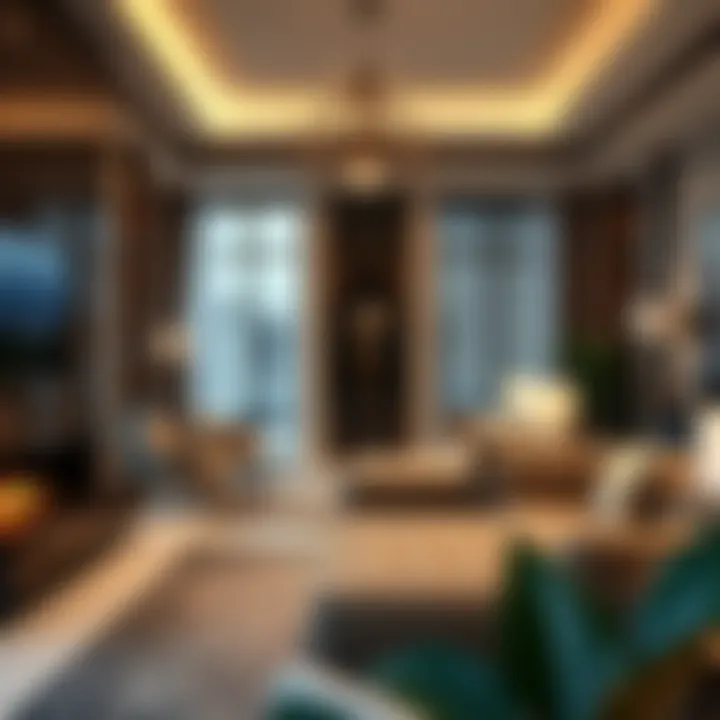 Luxurious interiors of a property in Al Shaab