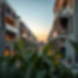 A stunning view of Al Shaab neighborhood showcasing modern architecture