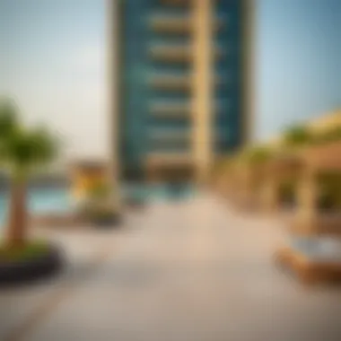 Luxurious Amenities of Al Wathba Tower Elegant amenities available in Al Wathba Tower including pools and leisure areas