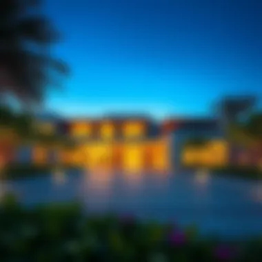 Modern architectural design of a luxury property