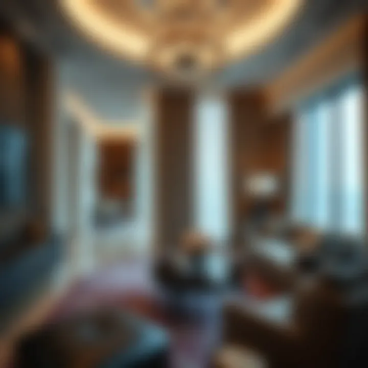 Luxurious interior design elements of a unit in Ansam Building