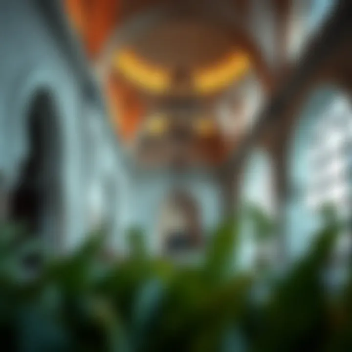 Architectural elements of a modern majlis showcasing innovative design