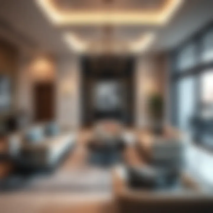Luxurious interior design of a Bianca Townhouse living room