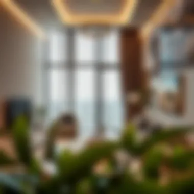 Interior of a luxurious apartment in Binghatti Silicon Oasis