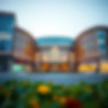 Architectural Marvel of Business Bay Mall Exterior view of Business Bay Mall showcasing its unique architectural design