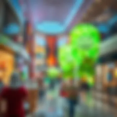 Leisure Activities at Business Bay Mall Visitors enjoying leisure activities in the mall's vibrant atmosphere