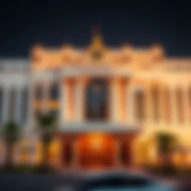 The Majestic Facade of Caesar Palace Dubai Exterior view showcasing the grandeur of Caesar Palace Dubai