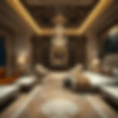 opulent Suite Experience at Caesar Palace Dubai Luxurious suite interior with elegant decor at Caesar Palace Dubai