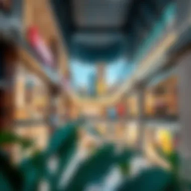 Diverse Retail Offerings in Central Mall Vibrant retail spaces in Central Mall