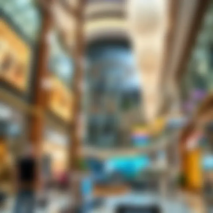 Luxurious shopping experience in a high-end mall in Dubai