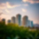 Vibrant skyline view of Barsha Heights showcasing modern architecture