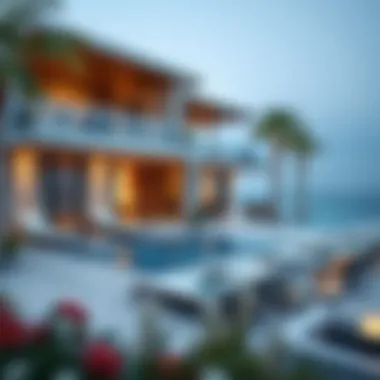 Luxury Homes on the Shores of Cove Beach Luxurious beachfront properties at Cove Beach