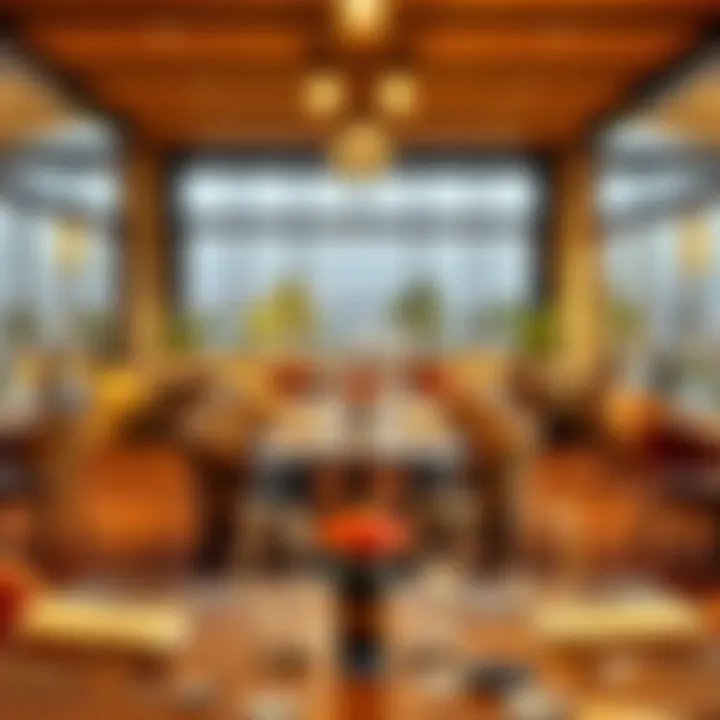 An elegant restaurant setting in Global Village