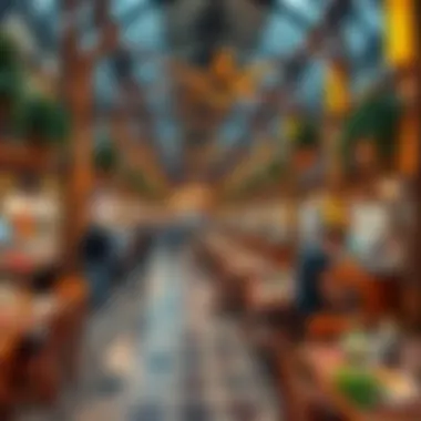 The Heartbeat of Global Village Dining A bustling food market atmosphere in Dubai