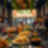 A vibrant display of Middle Eastern cuisine