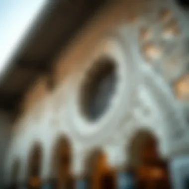 Close-up of intricate design elements of Dar Al-Wasl