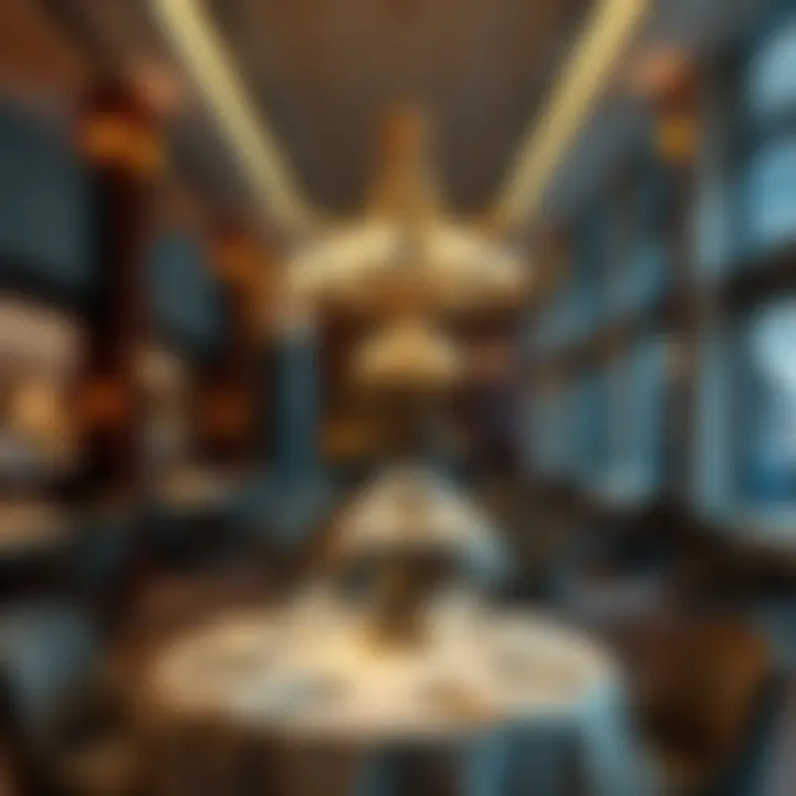 An inviting table setting at a fine dining restaurant within Dubai Hills Mall