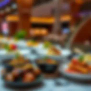 Signature Dishes at Dubai Hills Mall An artistic display of signature dishes representing various culinary traditions