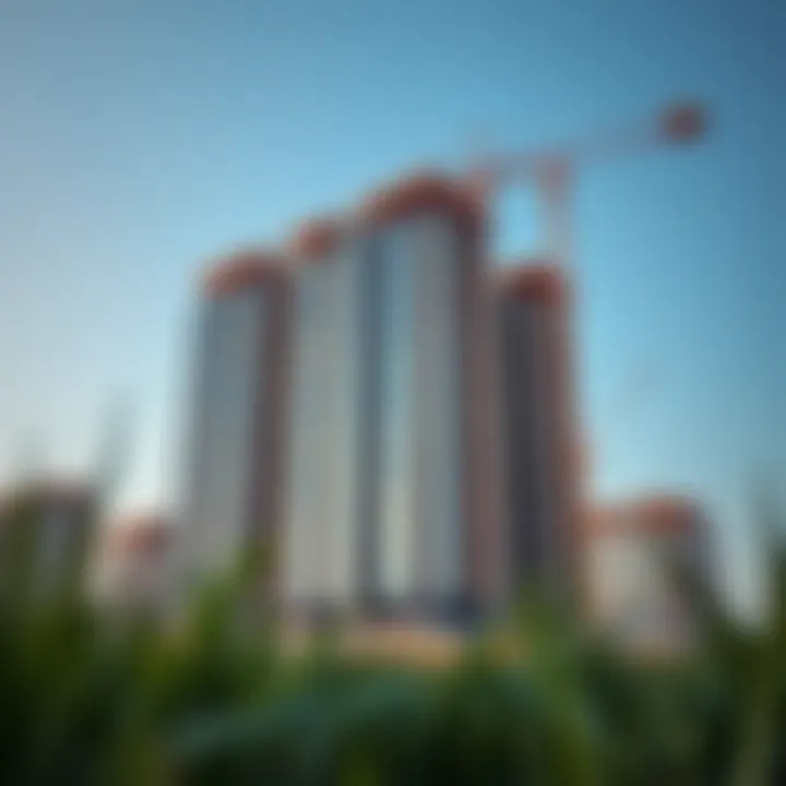 Luxurious residential building under construction