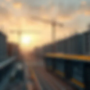 Urban Development and Metro Construction Construction site showcasing urban development