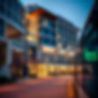 Luxury real estate near a Dubai Metro station