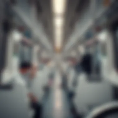 Passengers enjoying a seamless commute on Dubai Metro