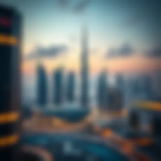 Overview of Dubai's skyline representing luxury living