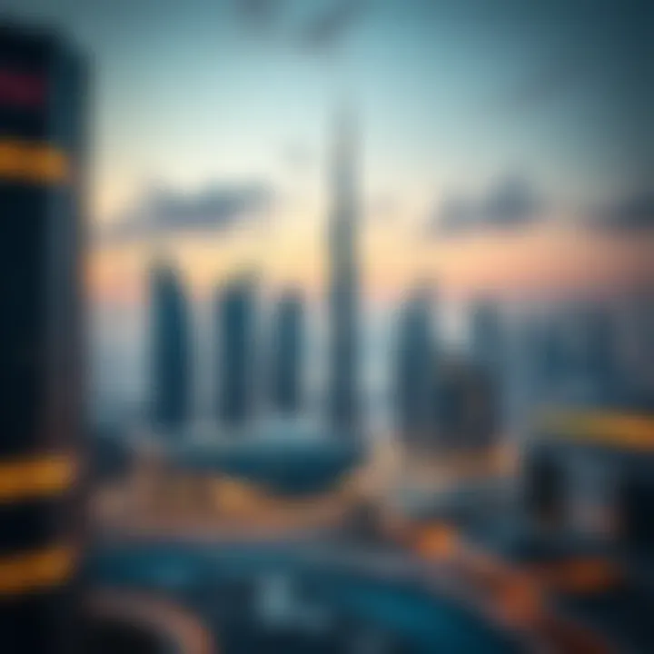 Overview of Dubai's skyline representing luxury living
