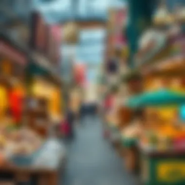 Bustling Dubai marketplace filled with vibrant goods