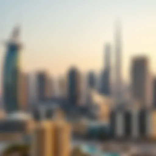 Dubai Skyline: A Modern Financial Hub Stunning skyline of Dubai with modern architecture