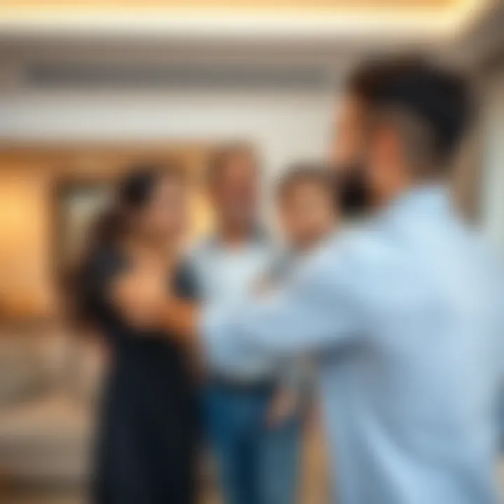 Expat Family Embracing Their New Life An expat family happily exploring their new home in Dubai