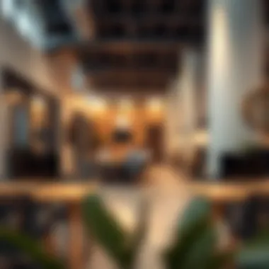 Interior of a co-working space in Al Nahda Business Center demonstrating a collaborative environment