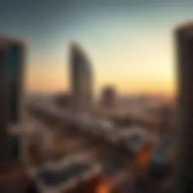 Panoramic view of the neighborhood surrounding Al Nahda Tower Block B