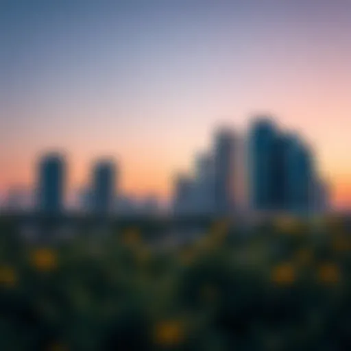 The Skyline of Al Rawdah Luxurious skyline of Al Rawdah at dusk