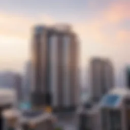 Luxury high-rise building in Dubai's skyline