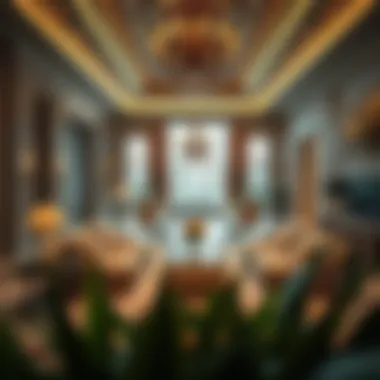 Interior of an opulent Dubai villa