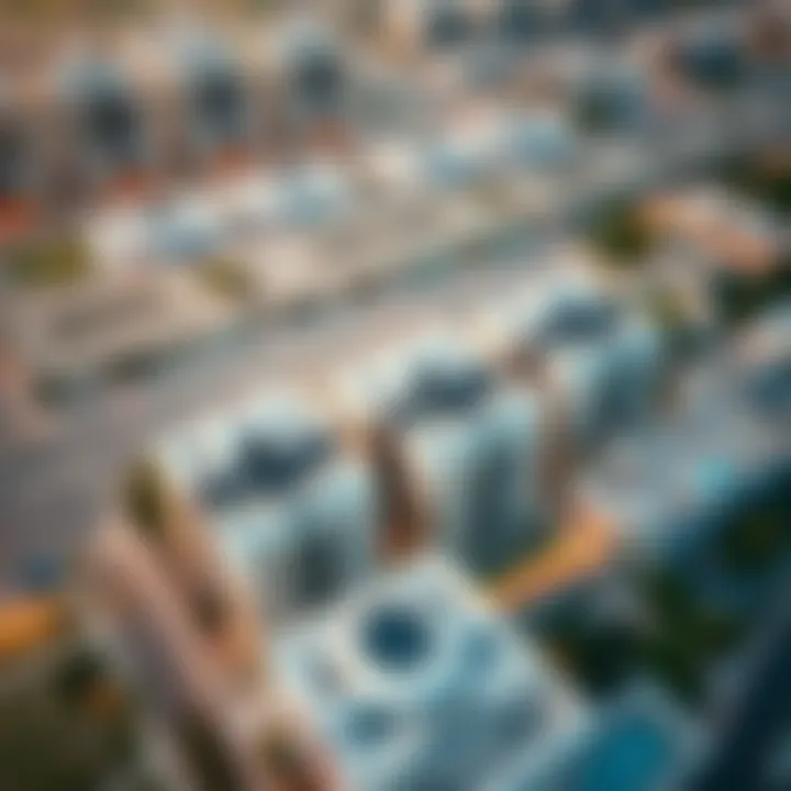 Aerial view of a high-end residential project by BNH