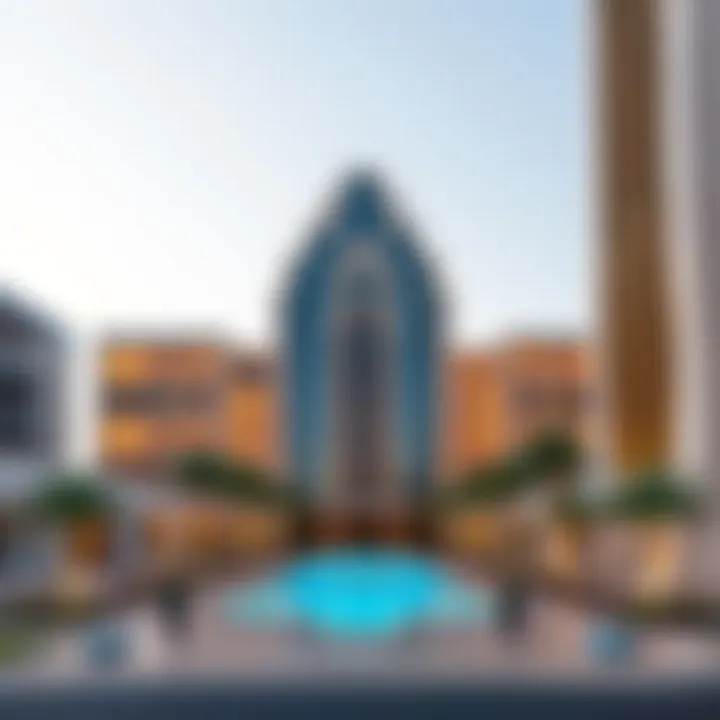 Sophisticated architectural design of a luxury building in Dubai