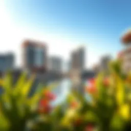 A stunning view of Dubai Creek showcasing modern architecture