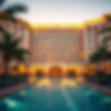 Stunning view of Damac Hills Hotel's facade