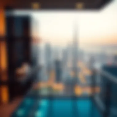 Breathtaking skyline view from a luxury high-rise in Dubai