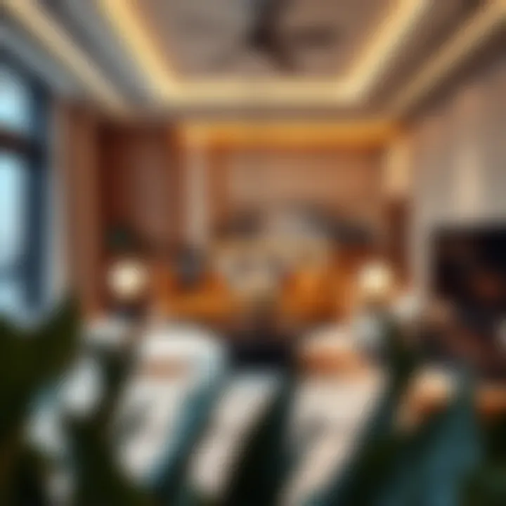 Elegant floor plan showcasing the spacious layout of a high-end property