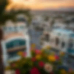 Panoramic view of Emirates Estate showcasing luxurious villas