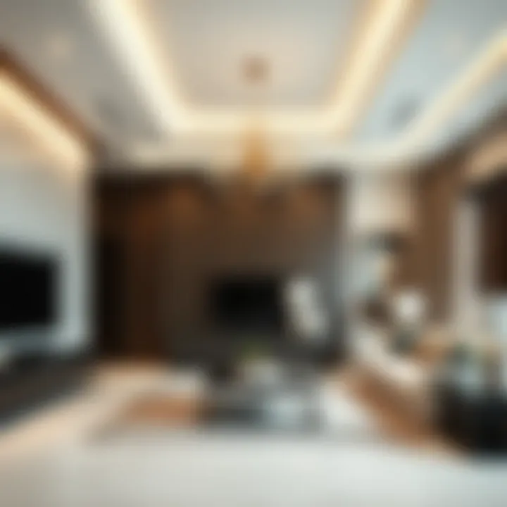 Luxury Residence Interior in حي الياسمين Elegant interior of a luxury residence in حي الياسمين highlighting contemporary design.