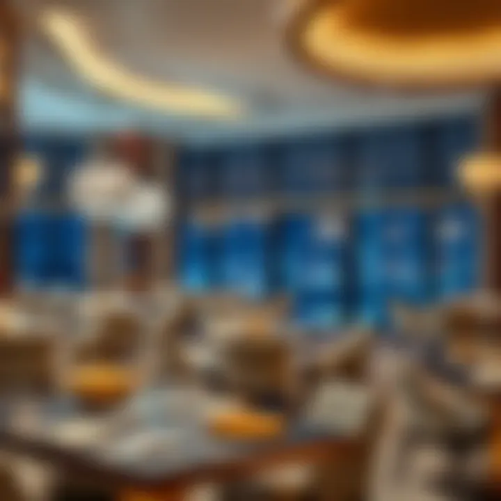 Modern dining area featuring exquisite cuisines at the hotel
