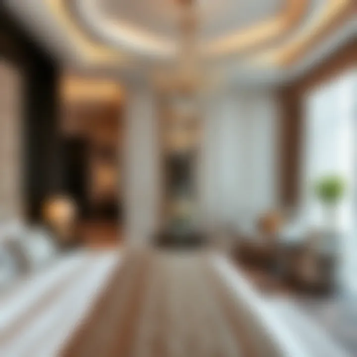 Opulent Guest Room Experience Luxurious guest room in فندق جنة السراب with elegant furnishings